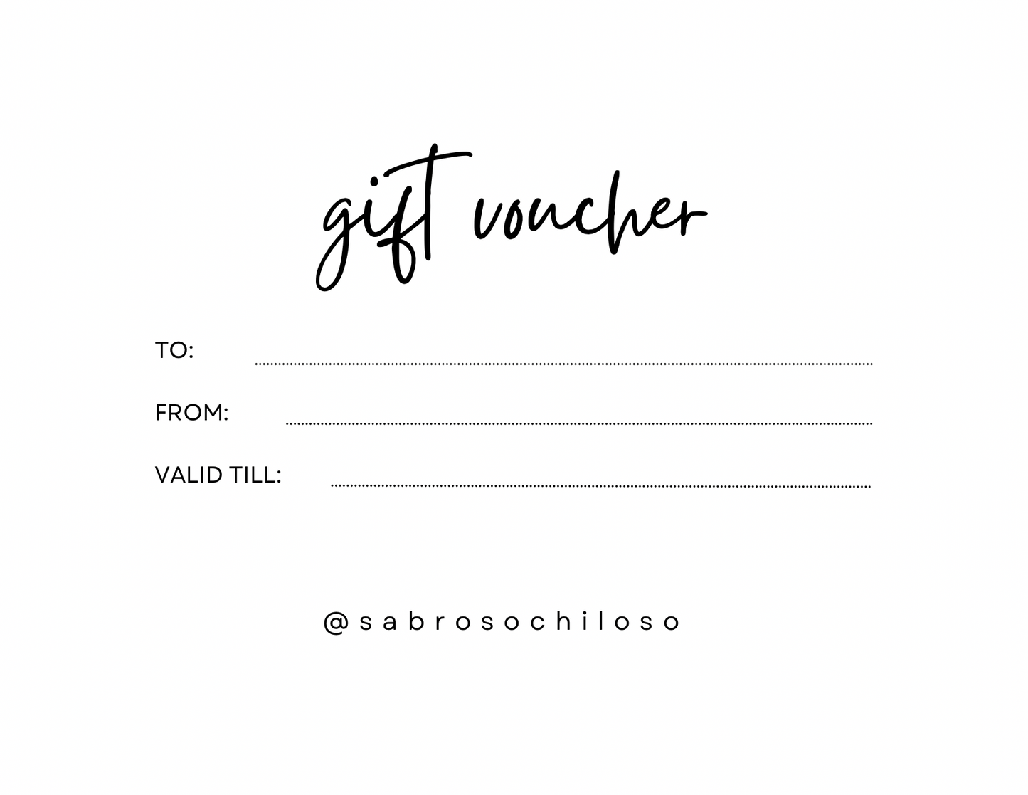 Sabroso Chiloso Gift Card